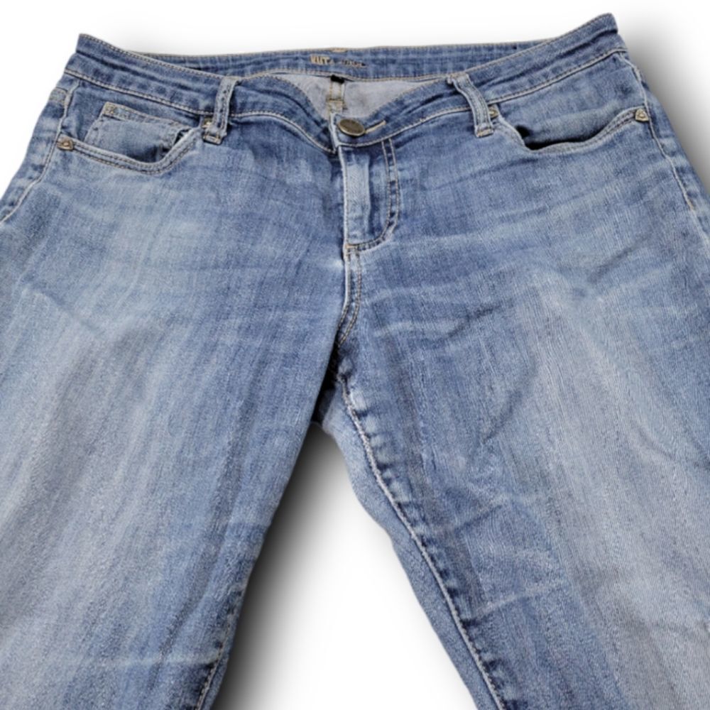 Kut From The Kloth Jeans Size 10 Women's Boyfriend Jeans Distressed Torn Ripped - Picture 3 of 7